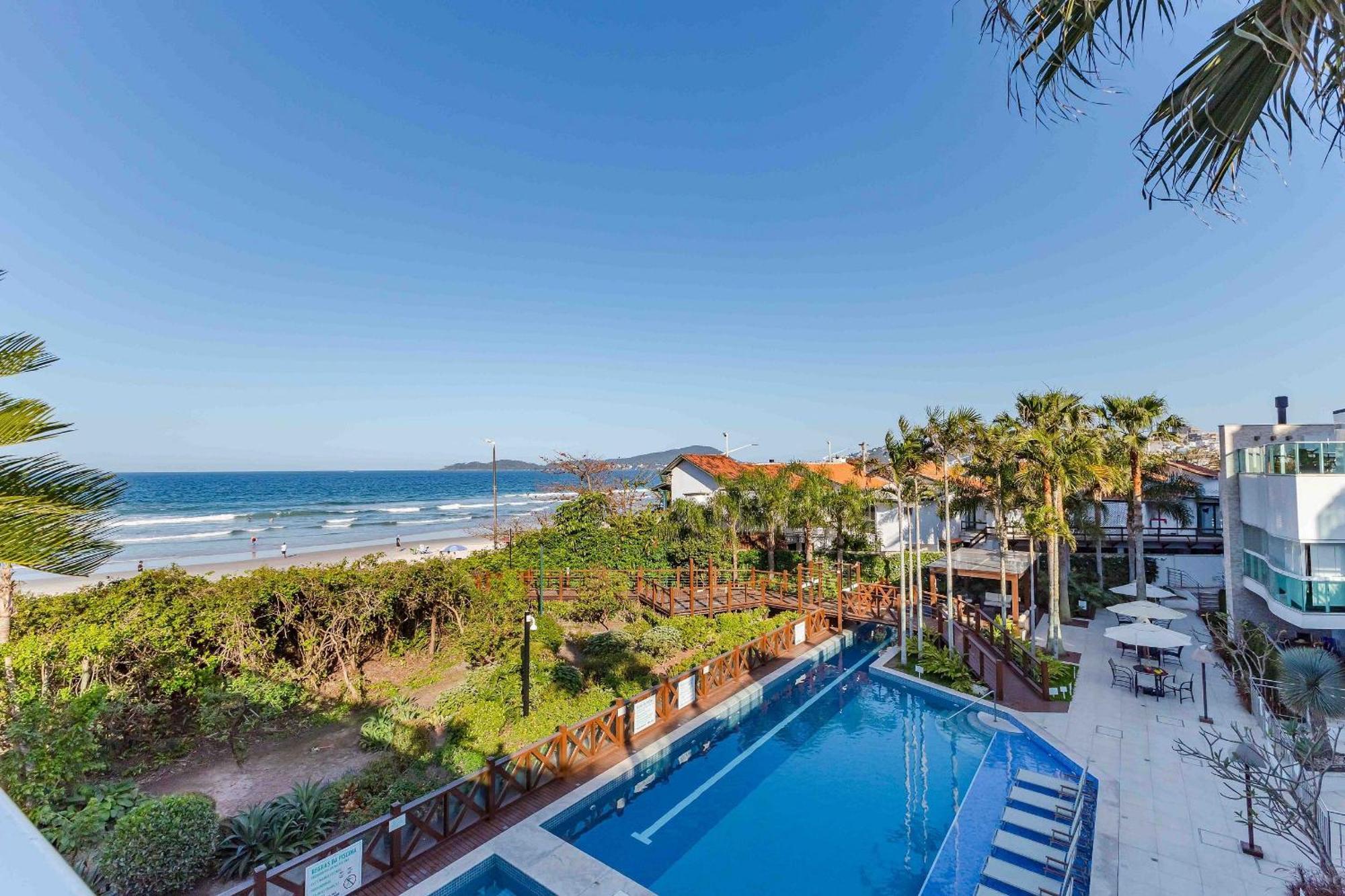 Varandas Do Atlantico - Apartamento Em Condominio Pe Na Areia Бомбиньяс Экстерьер фото